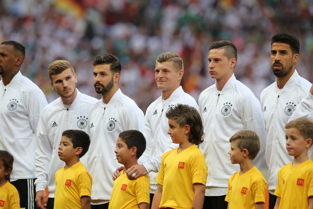 Die deutsche Nationalmannschaft vor dem Spiel gegen Mexiko bei der Fußball-WM 2018